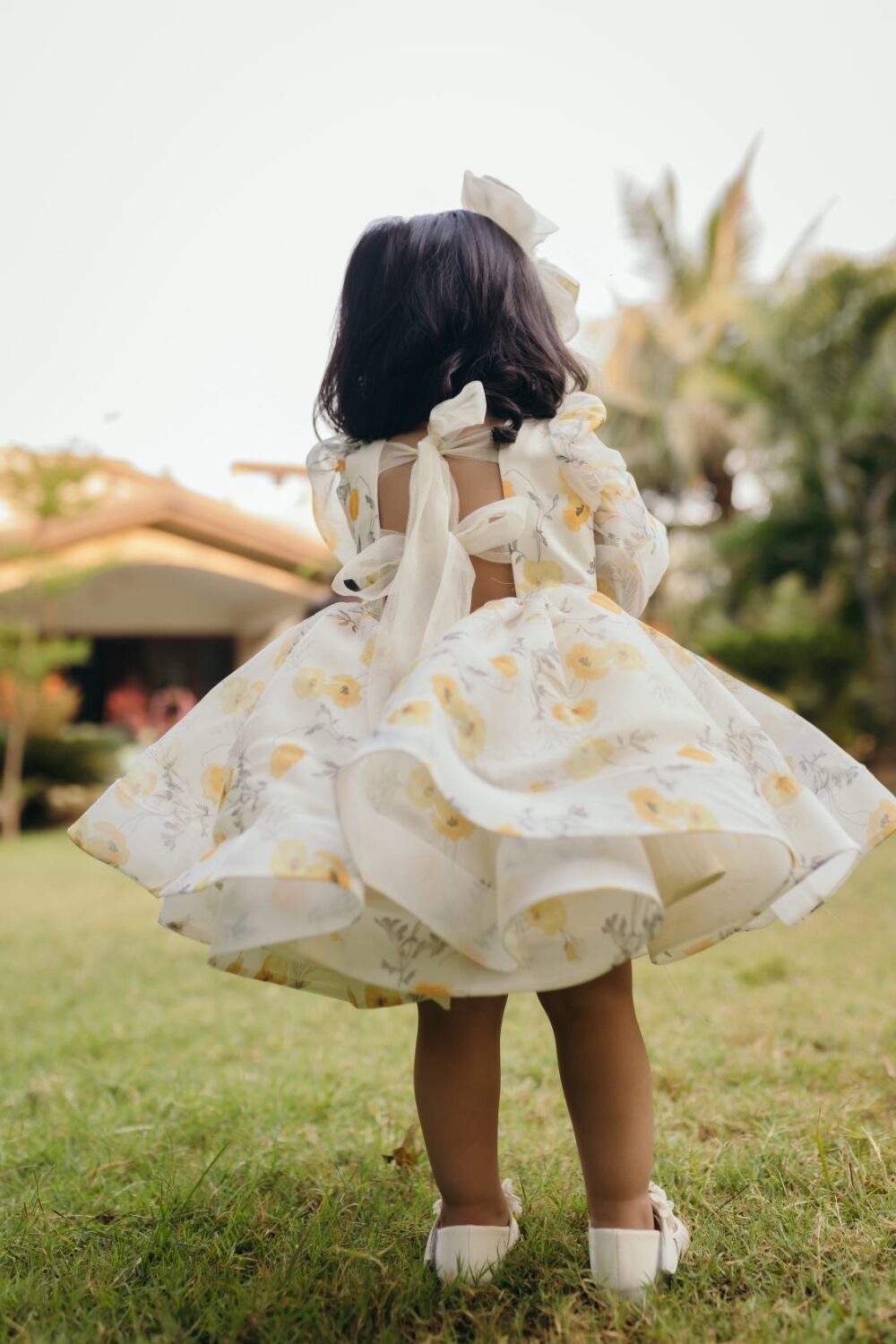 Yellow Floral Dress - Image 5