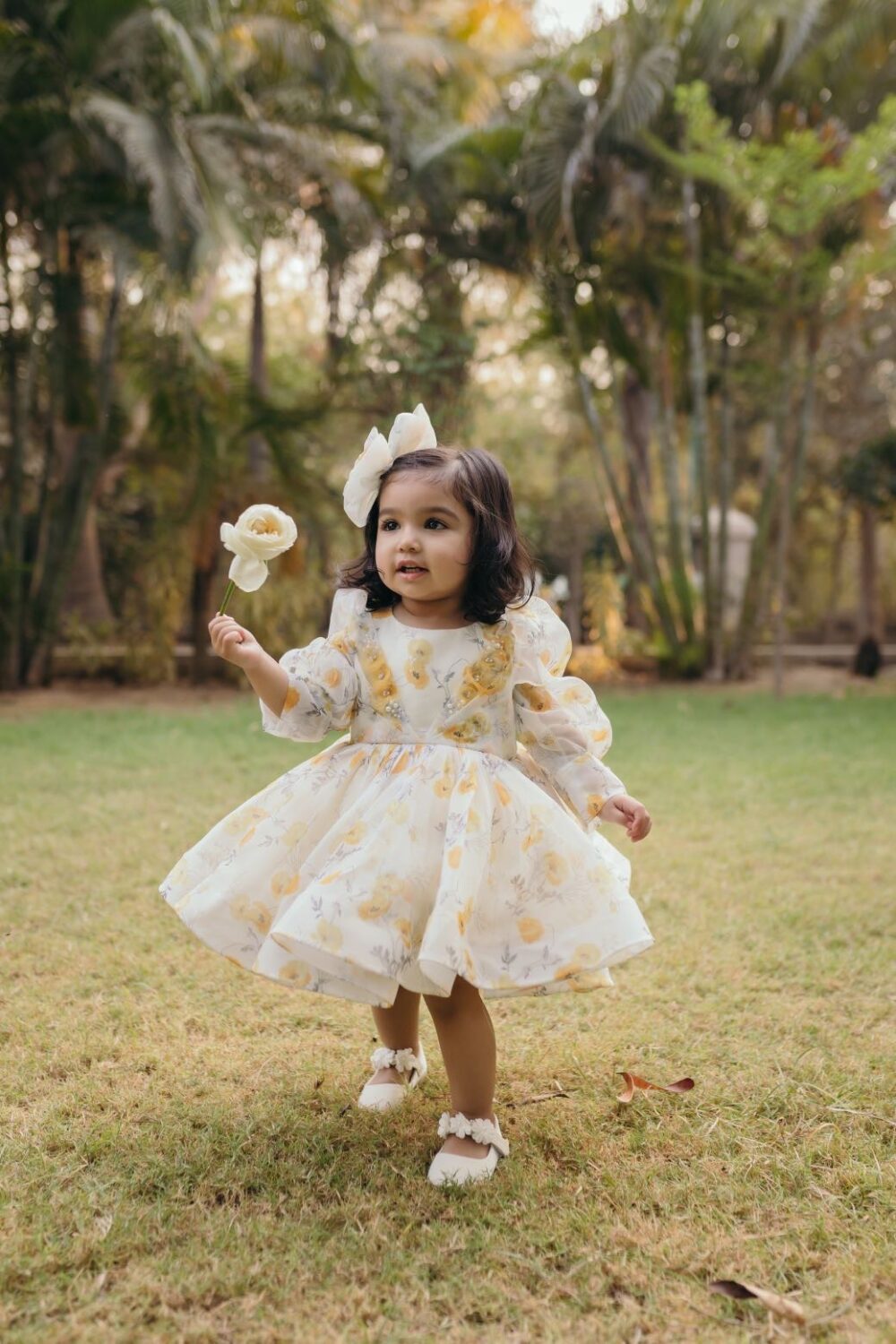 Yellow Floral Dress - Image 6