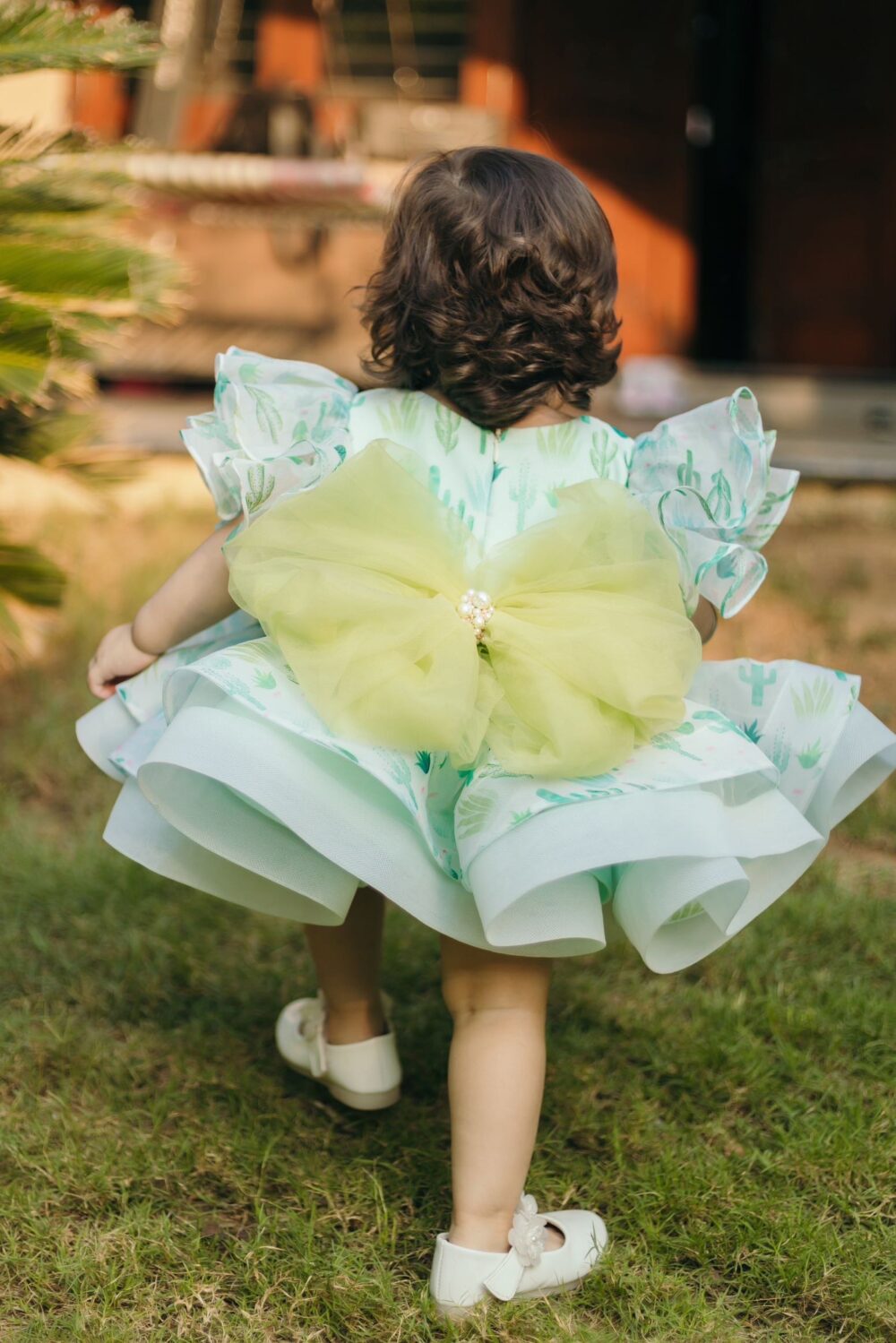 Sea Green Caltus Dress for Party Wear - Image 2