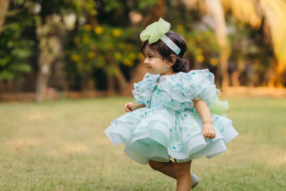 Sea Green Caltus Dress for Party Wear - Image 3