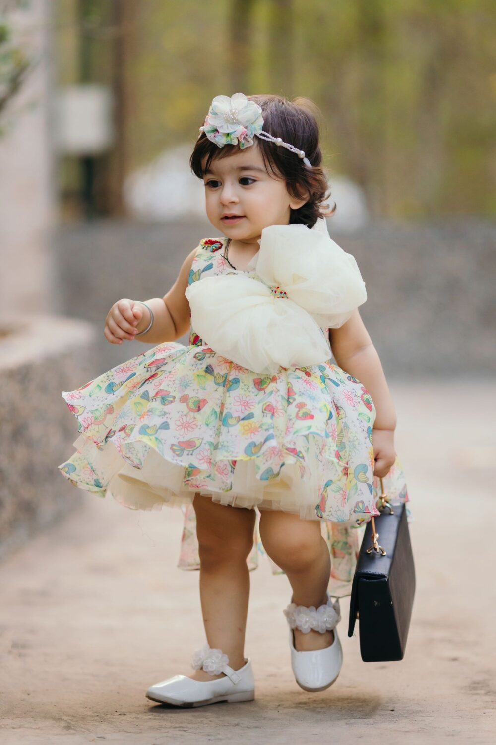 Up down Dress With Sparrow Print - Image 3