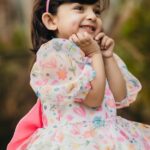 Colourful White Sparrow Dress