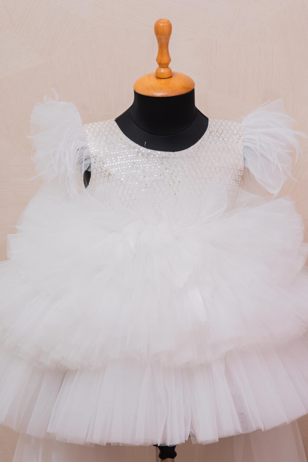 White Sequence Dress