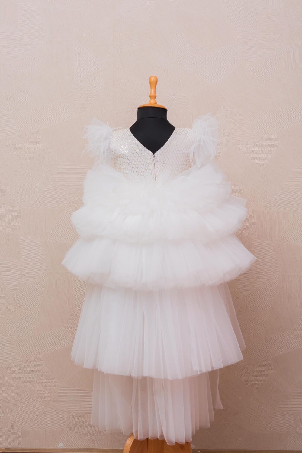 White Sequence Dress - Image 2