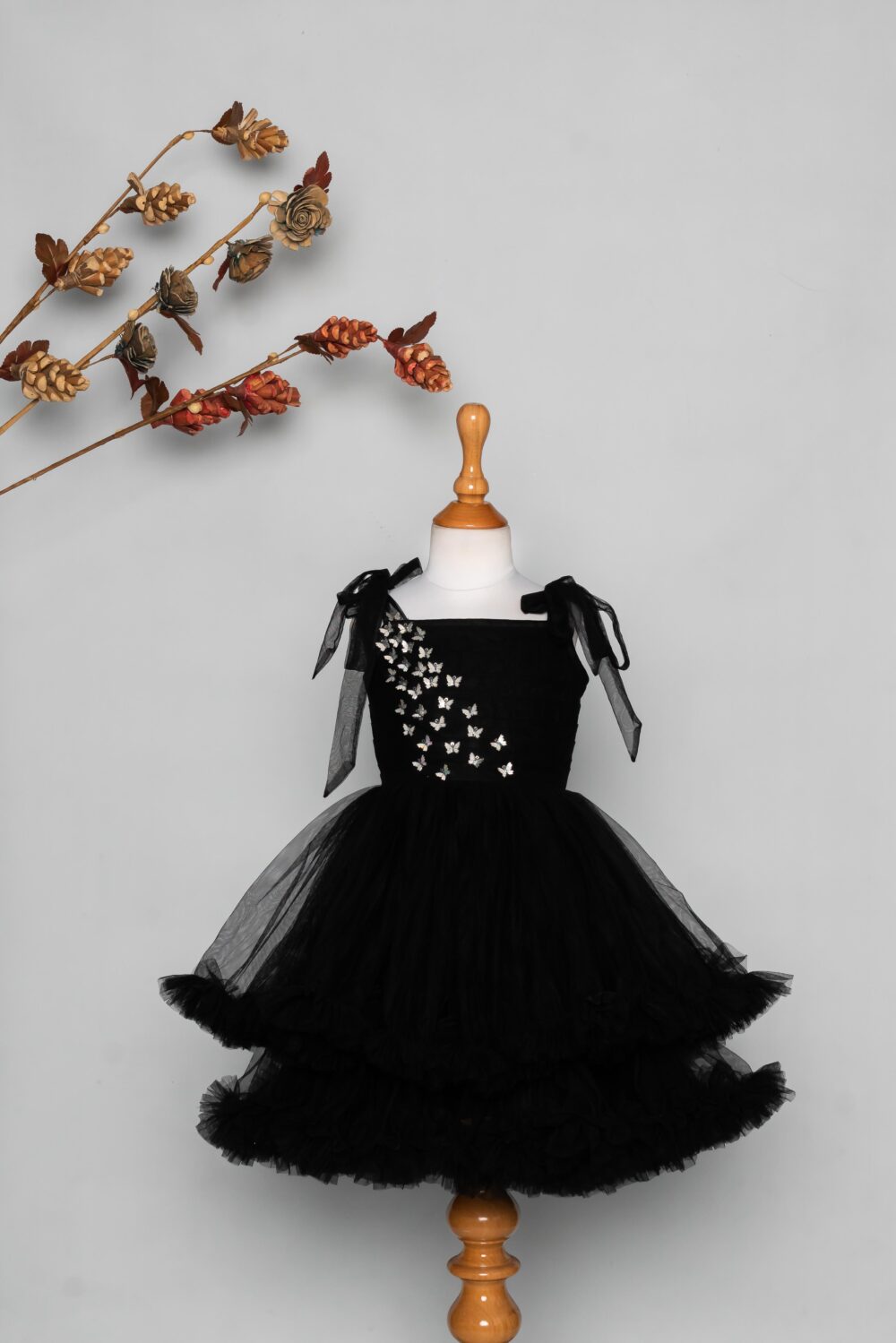Black Butterfly Dress - Image 2