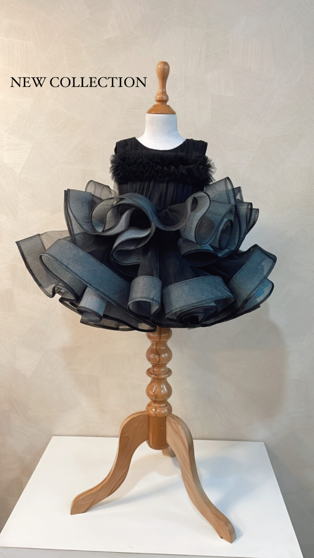 Black Ruffled Dress