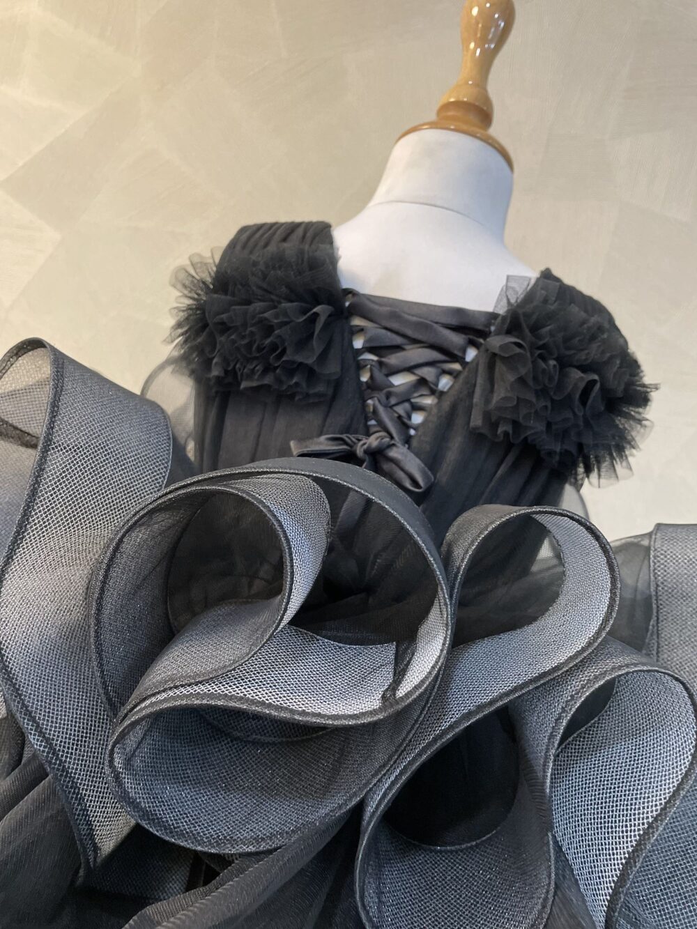 Black Ruffled Dress - Image 4
