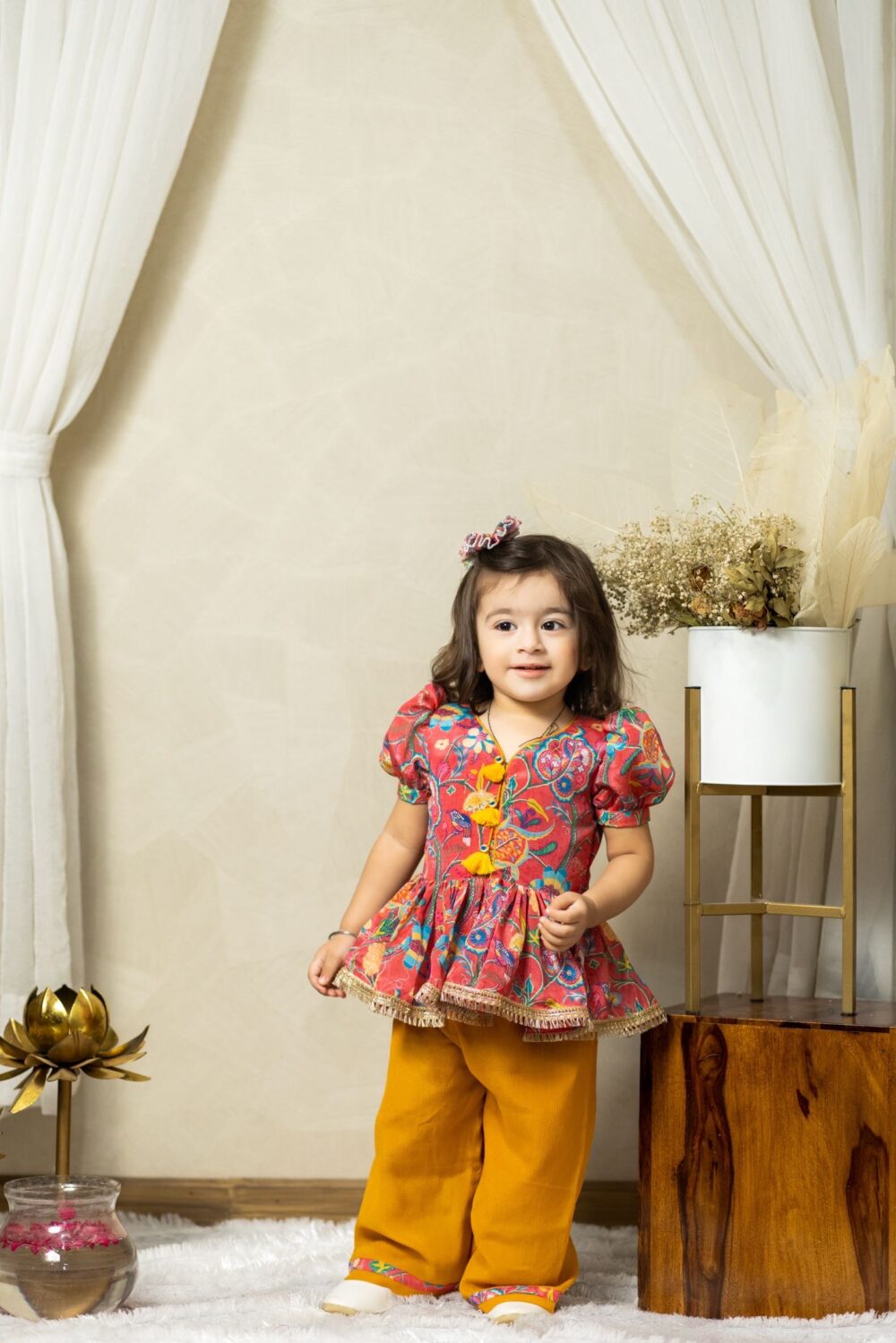 Floral printed peplum with Pant