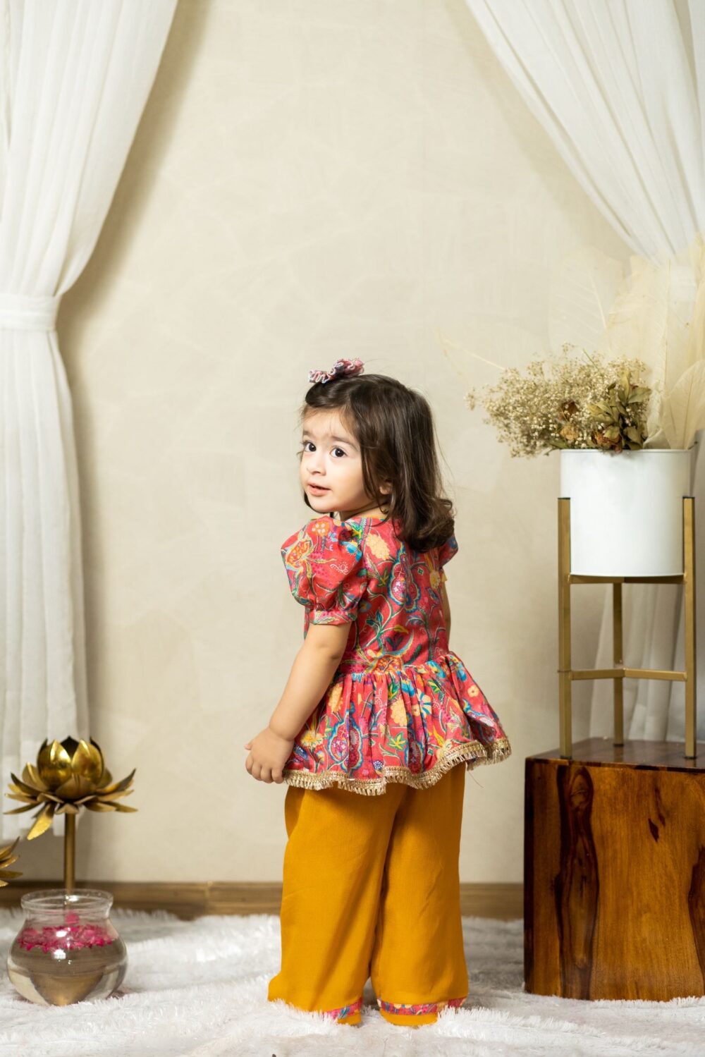 Floral printed peplum with Pant - Image 2