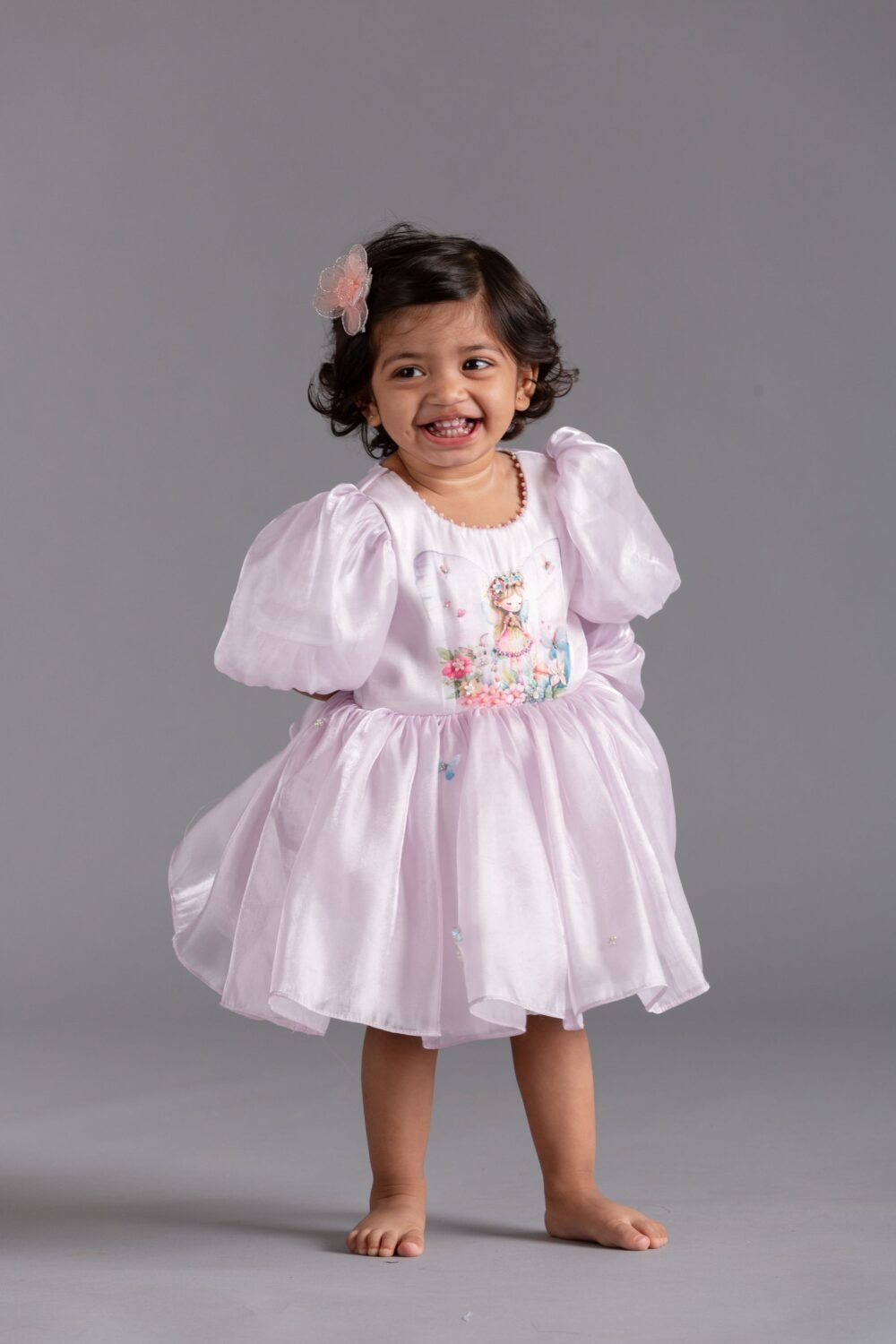 Butterfly magic dress with puff sleeves - Image 3
