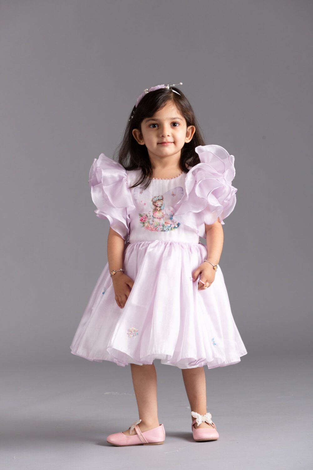 Butterfly magic dress with flared sleeves - Image 2