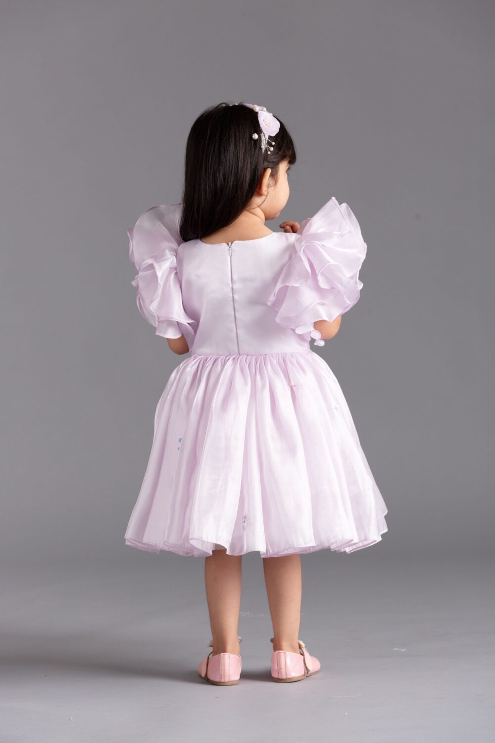 Butterfly magic dress with flared sleeves - Image 4