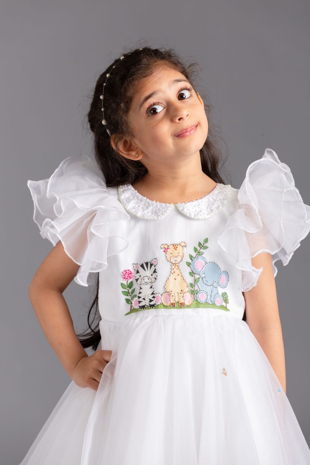 Animal hand painted dress - Image 2