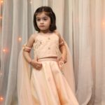 Pitch hand embroidered top and skirt