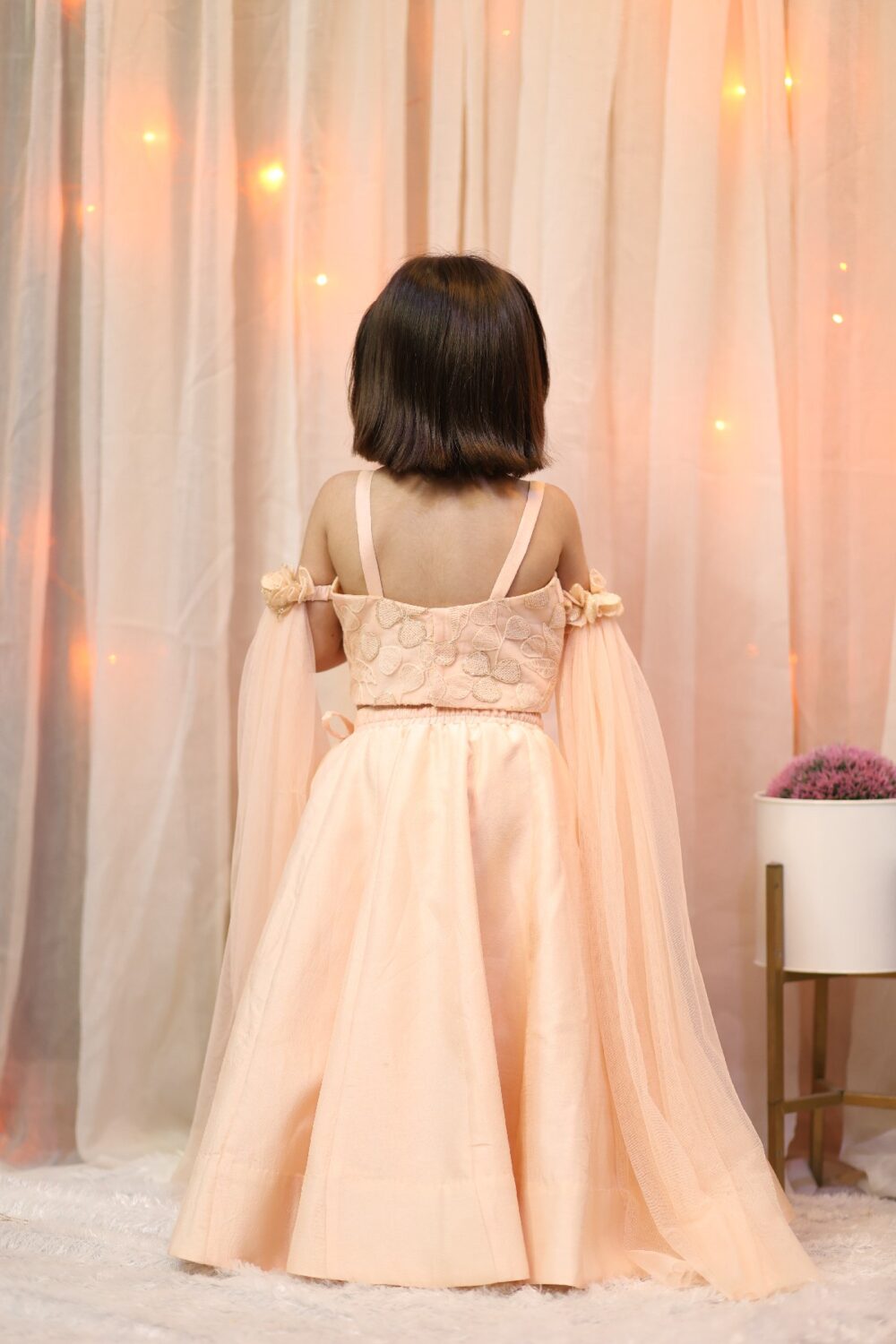 Pitch hand embroidered top and skirt - Image 4