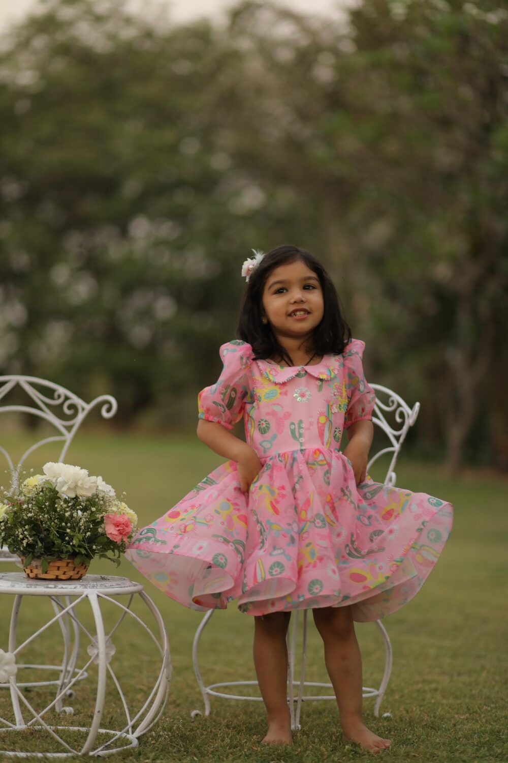 Pink cactus dress