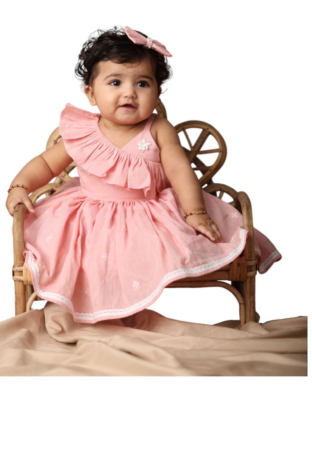 Blush Ruffle Bloom Baby Dress